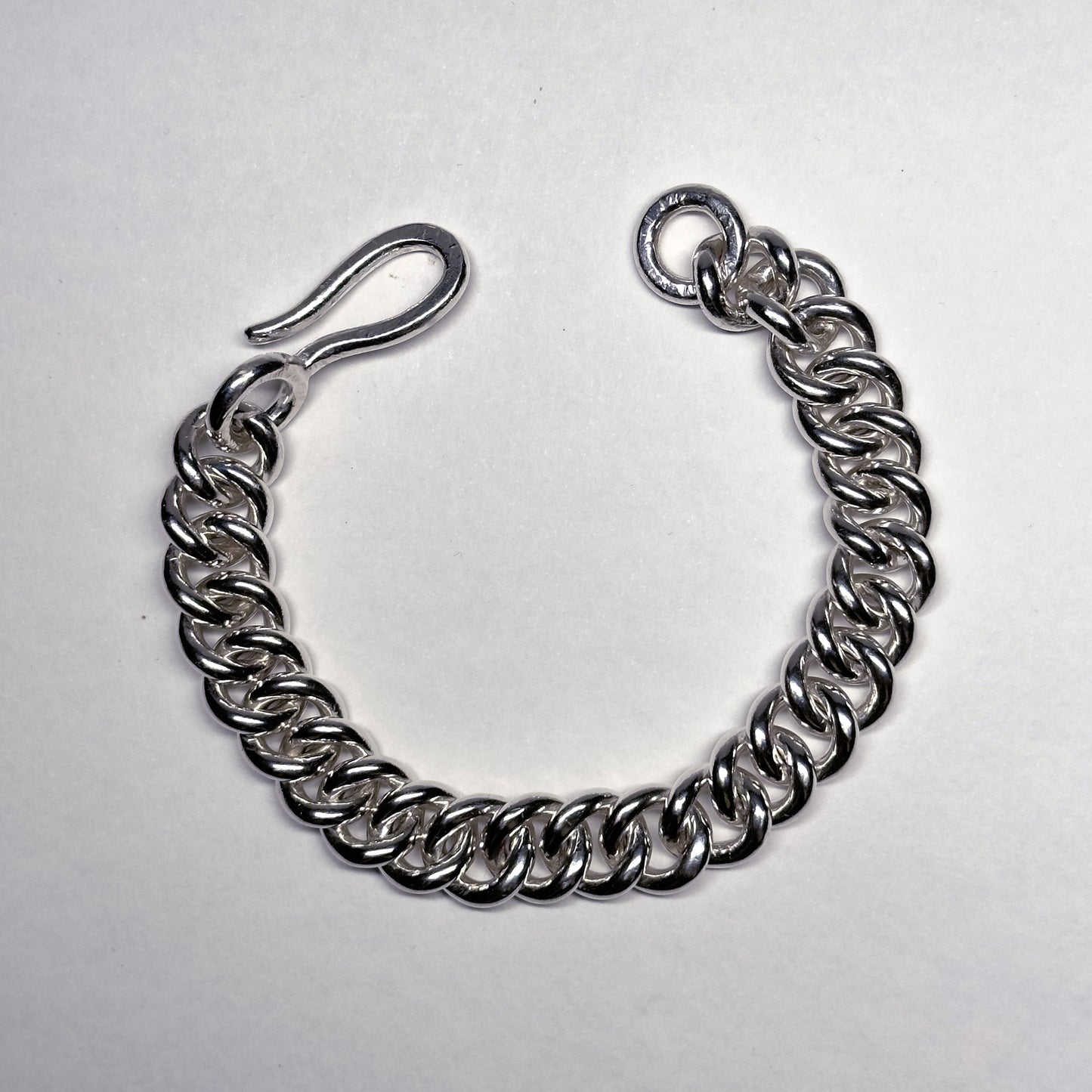 Heavy duty curb chain bracelet